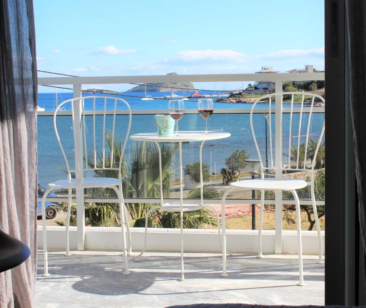 Apartments Mare Blu By The Sea. Pórto Ráfti エクステリア 写真
